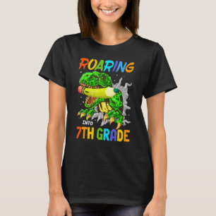 Roaring Into 7th Grade Back To School Ready For 7t T-Shirt