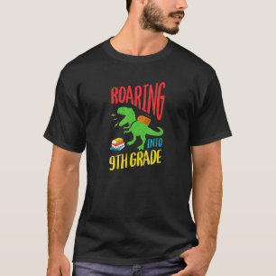 Roaring Into 9th Grade Dinosaur Teacher Back To Sc T-Shirt