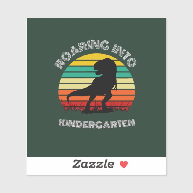 Roaring into Kindergarten Dinosaur  (Sheet)
