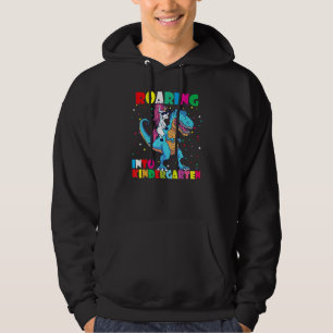 Roaring Into Kindergarten Dinosaur Rex Back To Sch Hoodie