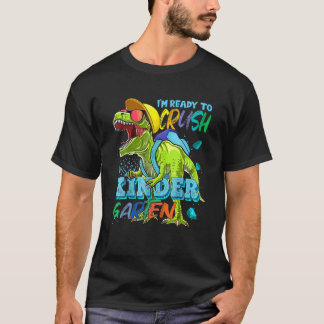 Roaring Into Kindergarten Dinosaur T Rex Back To S T-Shirt