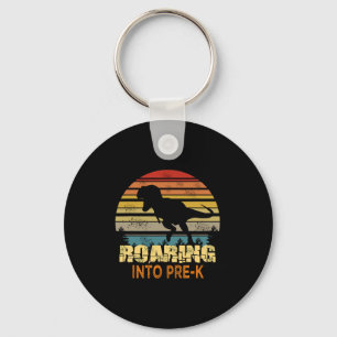 Roaring Into Pre-k Dinosaur Ck To School First Day Key Ring