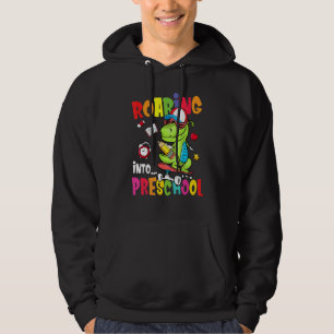 Roaring Into Preschool Dinosaur Boys Kids Back To Hoodie