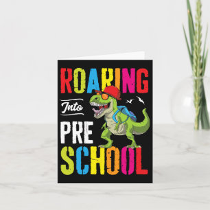 Roaring Into Preschool Dinosaur Teacher Pre K Ck T Card