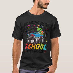 Roaring Into School First Grade 1st Grade 1 T-Shirt