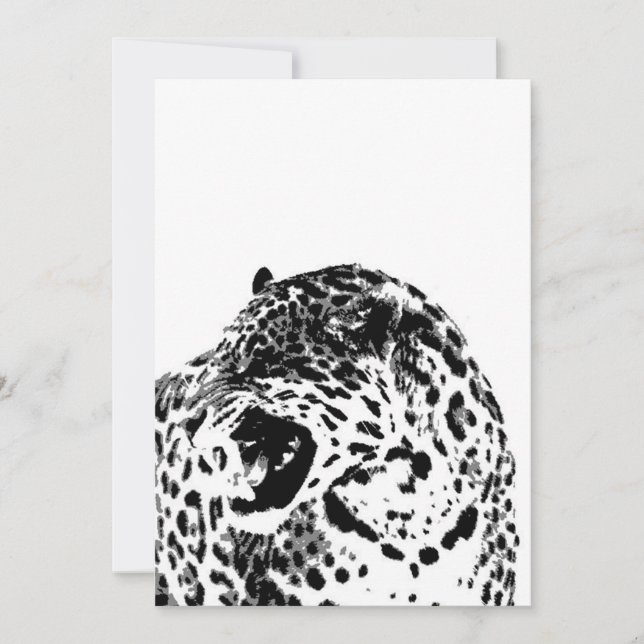 Roaring Jaguar Invitation (Front)