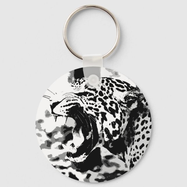 Roaring Jaguar Key Ring (Front)