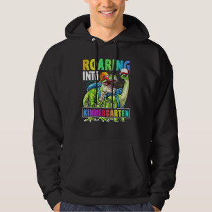 Roaring Kindergarten Dinosaur Backpack Back to Sch Hoodie