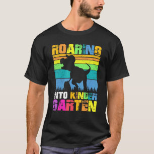 Roaring Kindergarten Dinosaur First Day Of School T-Shirt