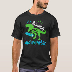 Roaring Kindergarten Dinosaur Rex Back To School B T-Shirt