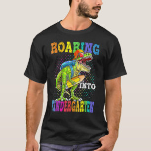 Roaring Kindergarten Dinosaur Rex Back To School T-Shirt