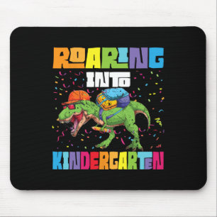 Roaring Kindergarten Dinosaur T Rex Byck To School Mouse Pad
