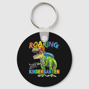 Roaring Kindergarten Dinosaur T Rex Ck To School B Key Ring