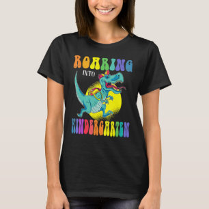 Roaring Kindergarten Dinosaur Welcome Back To Scho T-Shirt