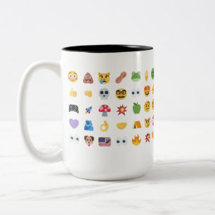 Roaring Kitty 35 Emoji Timeline GME MOASS DFV meme Two-Tone Coffee Mug