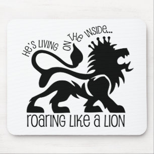 Roaring Like A Lion Mouse Pad