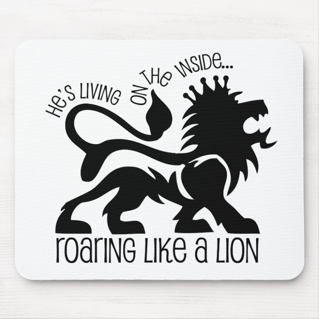 Roaring Like A Lion Mouse Pad (Front)