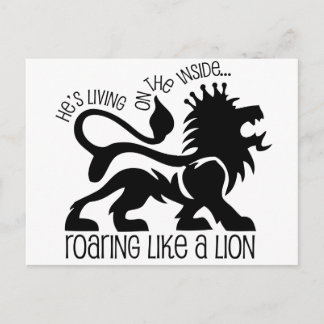 Roaring Like A Lion Postcard
