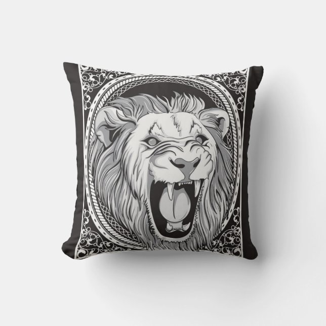 ROARING LION CUSHION (Front)