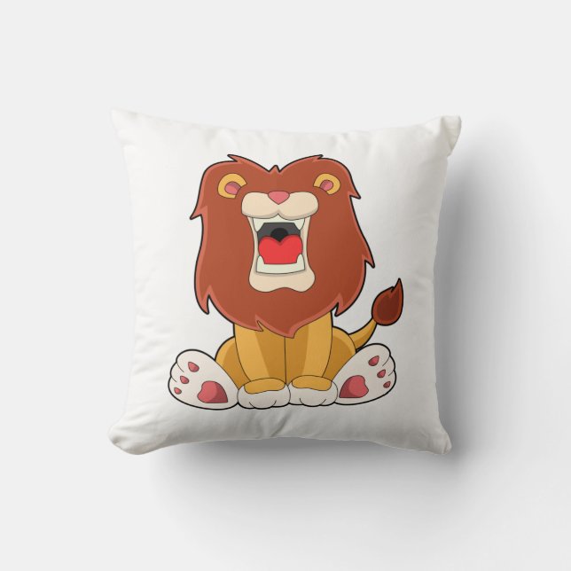 Roaring lion cushion (Front)