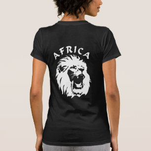 Roaring Lion Face   Africa T-Shirt