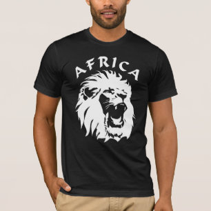 Roaring Lion Face   Africa T-Shirt