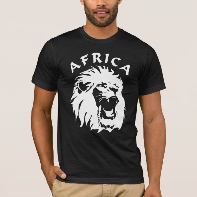 Roaring Lion Face | Africa T-Shirt (Front)