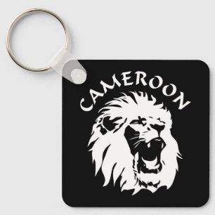 Roaring Lion Face - Cameroon Key Ring