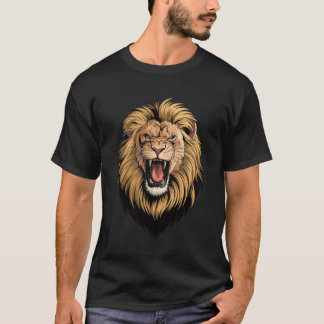Roaring lion face T-Shirt