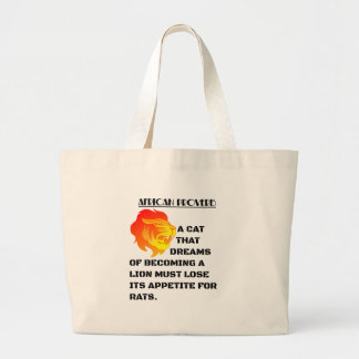 Roaring Lion Head Large Tote Bag