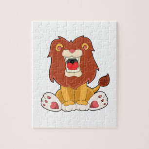 Roaring lion jigsaw puzzle