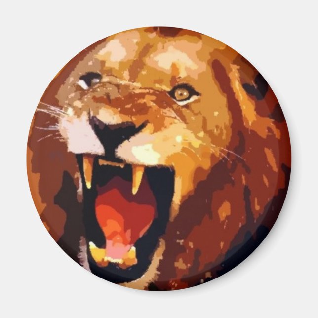 Roaring Lion Magnet (Front)