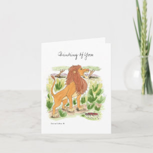 Roaring Lion Note Card