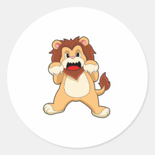 Roaring Lion.PNG Classic Round Sticker