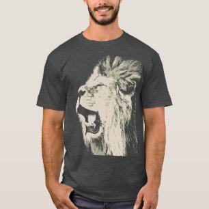 Roaring Lion Pop Art Vintage Retro T-Shirt