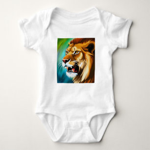 Roaring Lion Side Posed Portrait-57566 Baby Bodysuit