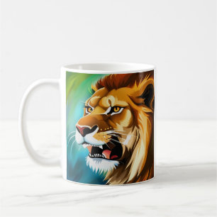 Roaring Lion Side Posed Portrait-57566 Coffee Mug