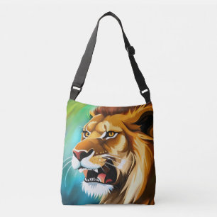 Roaring Lion Side Posed Portrait-57566 Crossbody Bag
