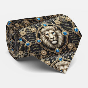 Roaring Lion Tie Masculine Men's Fashion