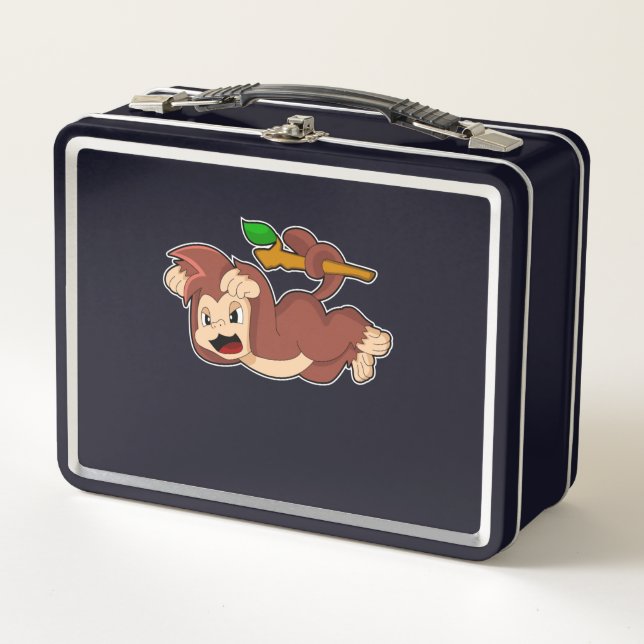 Roaring Monkey Metal Lunch Box (Front)