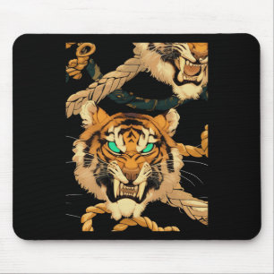 Roaring Of Tiger Sticker Mouse Pad