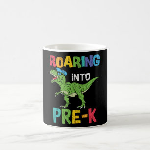 Roaring Pre-K Back To School T rex Dinosaur Kids Coffee Mug