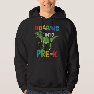 Roaring Pre-K Back To School T rex Dinosaur Kids Hoodie