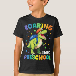 Roaring Preschool Dinosaur T Rex Back To School T-Shirt