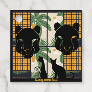 Roaring Pumas Hearts Favour Tags