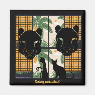 Roaring Pumas Hearts  Magnet