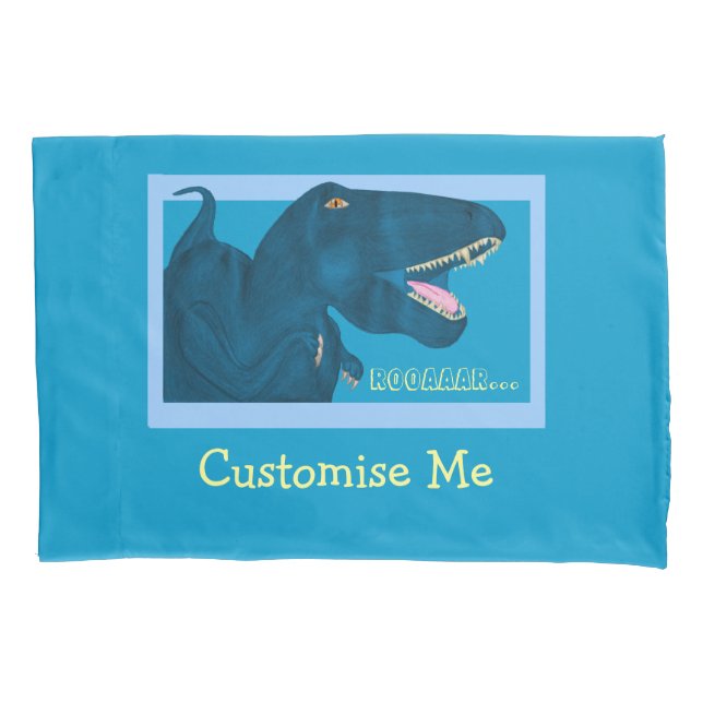 Roaring Rex Pillowcase (Front)