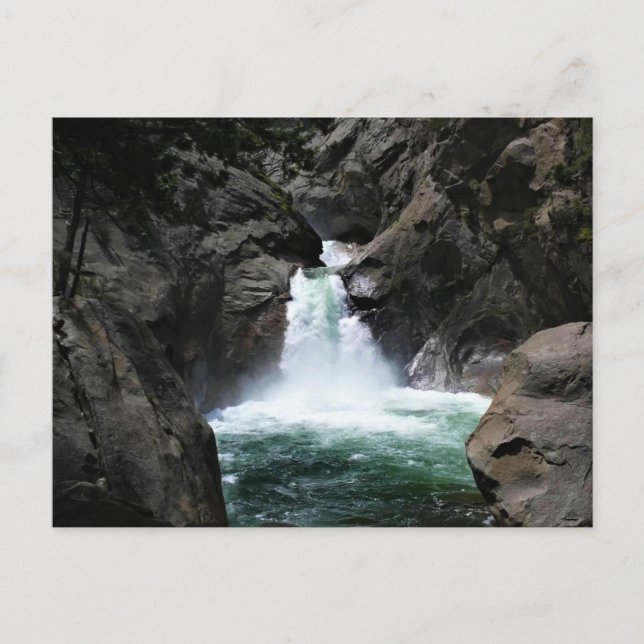 Roaring River Falls, King's Canyon, CA Postcard (Front)