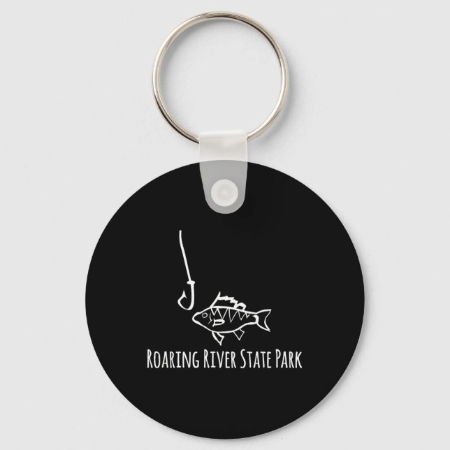 Roaring River State Park Funny Fishing Fish Fish H Key Ring (Front)