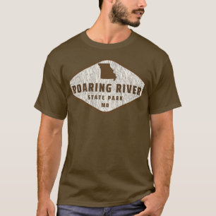 Roaring River State Park Missouri Tree Log Texture T-Shirt